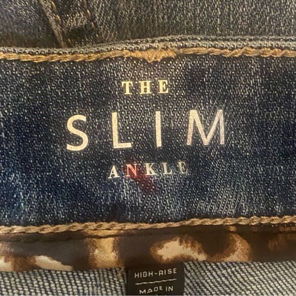 White House Black Market The Slim Ankle Denim Jeans Size 14 S - Picture 5 of 13